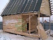 Сруб бани 4 на 5 с верандой Сруб бани 4 на 5 с верандой